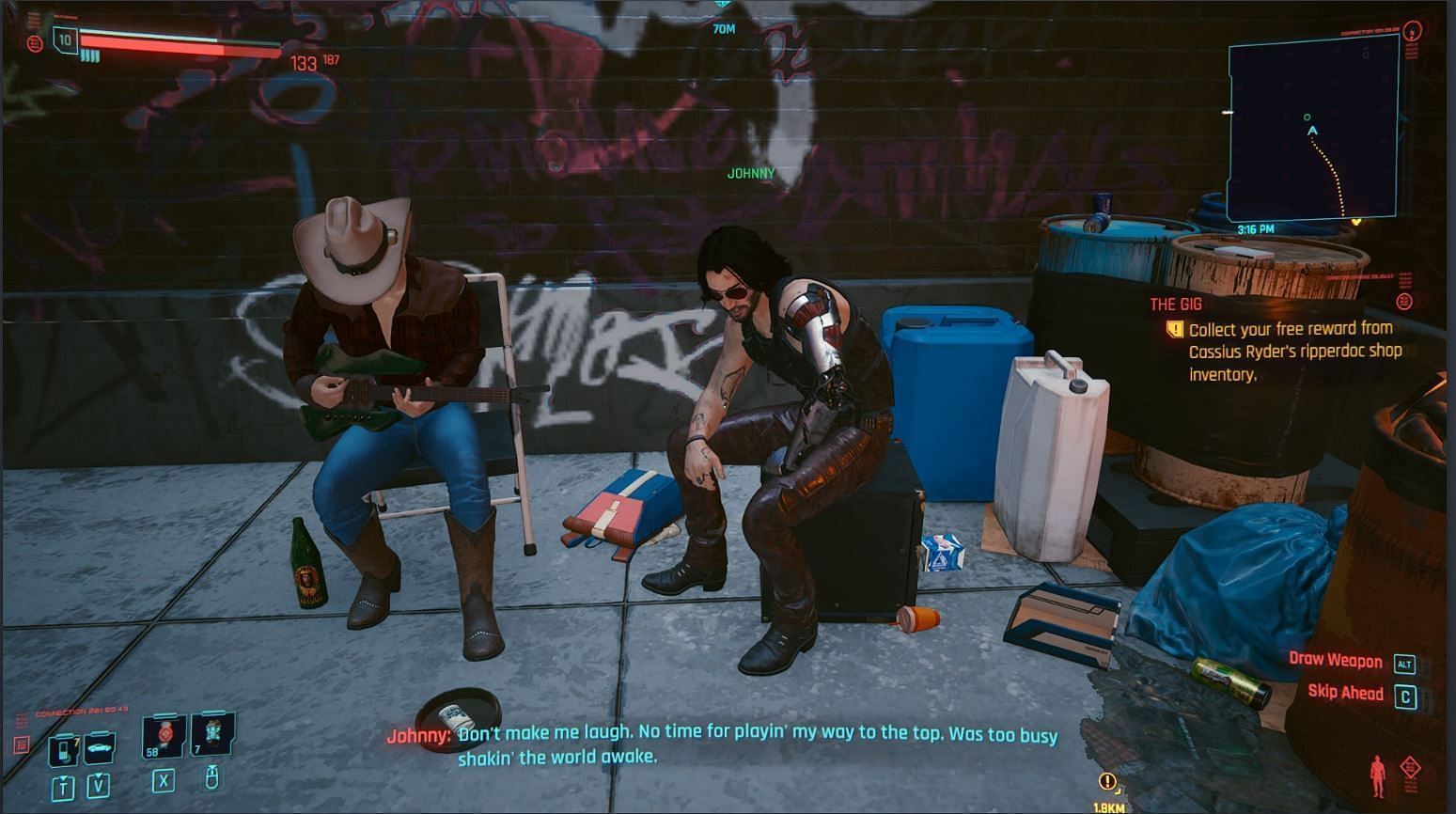 Cyberpunk 2077 offers a deep and action-filled story (Image via CDPR)